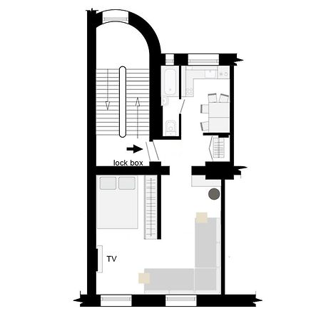 Midcentury Modern, Quiet, 40M Studio With Bath Riga Exterior foto